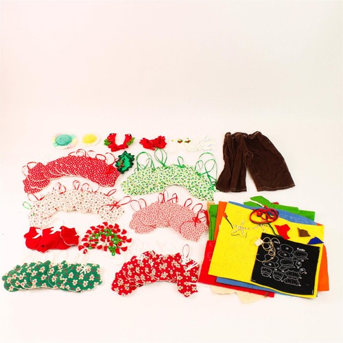 Lot mixed assorted fabrics - of,