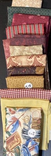 Lot fabric scraps browns - lot, 13